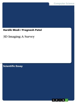 cover image of 3D Imaging